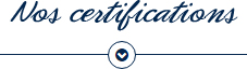 certifications